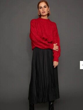 H&M Black Elastic Waist Skirt